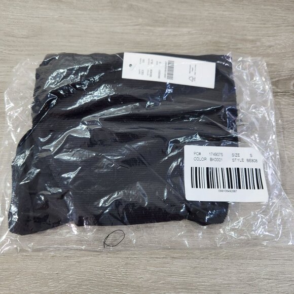 J. Crew Black Ribbed High Rise Swim Bottom Style BE808 New With Tags Women's S - Picture 15 of 16